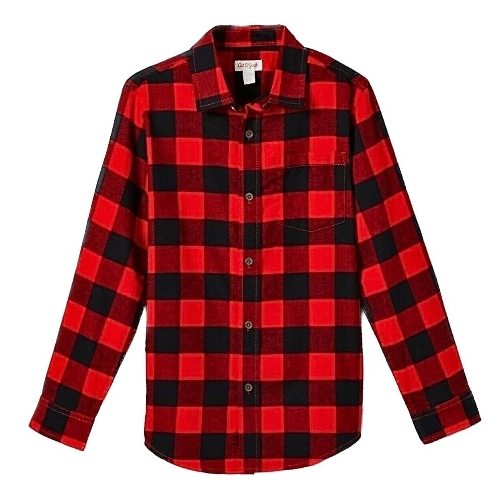 Boys Flannel Button Down XXLH(18)
